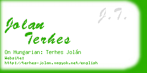 jolan terhes business card