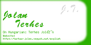 jolan terhes business card